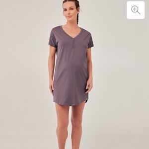 Pact Maternity Nightgown size Small, Vintage Violet